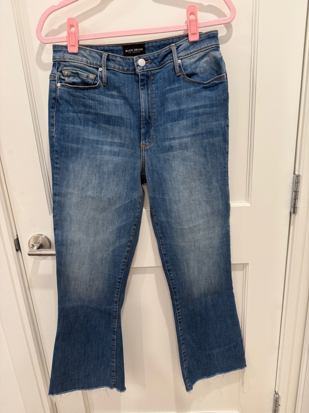 Black Orchid Medium Blue Flared Jeans